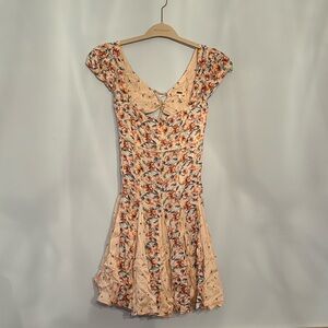 Free People S floral mini dress